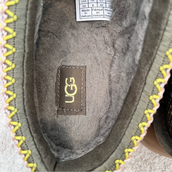 Ugg Tazz Maxi Tasman Platform Green Slipper Shoes Women’s Size 10 - Picture 2 of 9